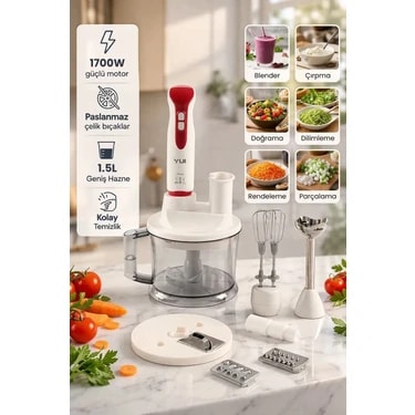 Yui M53 Multiblender 1700w Paslanmaz Çelik 1.5l