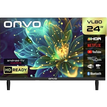 Onvo 24VL80F2HA 24'' 60 Ekran Uydu Alıcılı HD Ready WhaleOS LED TV (12V