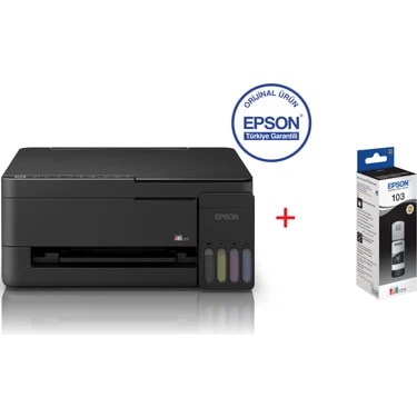 Epson Ecotank L3350 Wi-Fi + Tarayıcı + Fotokopi Renkli Çok Fonksiyonlu Tanklı Yazıcı C11CL62413 +