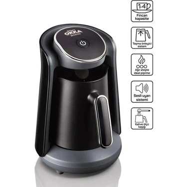 Arzum OK004 Okka Minio Türk Kahvesi Makinesi Taşma Önleyici Sistem, 4 Fincan Kapasiteli,