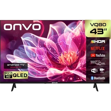 Onvo 43VQ80F3FA 43'' 109 Ekran Uydu Alıcılı Full HD WhaleOS QLED