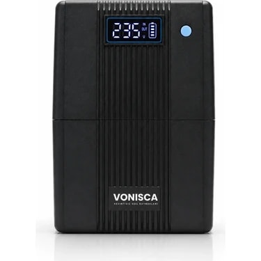 Vonisca D-850 850VA LCD Line Interactive Ups Kesintisiz Güç Kaynağı 1X12V 7.5AH Bilgisayar Modem