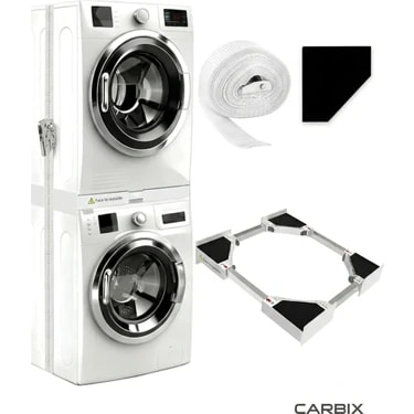 Carbix Çamaşır Makinesi Kurutma Makinesi İstifleme Aparatı-Kiti Bosch Siemens Beko Tüm Markalar