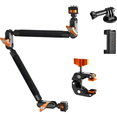 K&f Concept Magic Arm Clamp Kit (22'') - Aksiyon Kamerası, LED Işık, Mikrofon Için Uzun Mafsallı