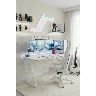 Titan Z Oyuncu Masası 140X60 cm Bilgisayar Masası Metal Ayaklı Çalışma ve Gaming Masası