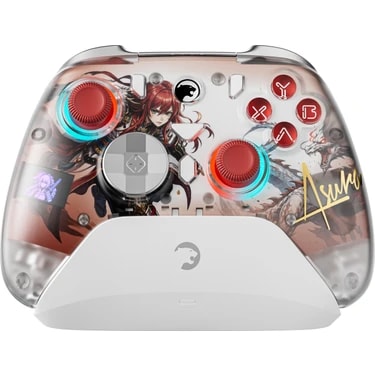 GamePower Asura Kablosuz Beyaz RGB TMR Gamepad (2.4G, Bluetooth, Kablolu) (PC Uyumlu & Taşıma