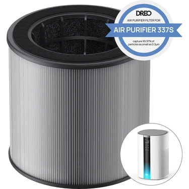 Dreo Air Purifier 337S Uyumlu 3 Aşamalı Hepa Yedek
