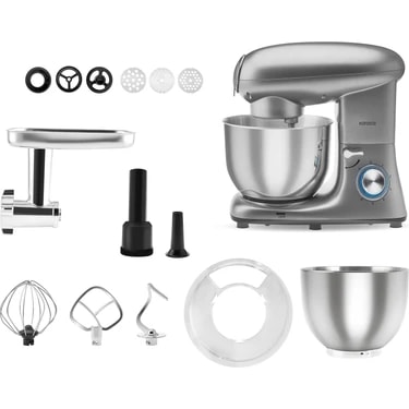 Karaca Multichef Stand Mikser Antrasit Mutfak Şefi 1900W 5,5 Lt (Kıyma Çekme /Sucuk-Sosis/İçli
