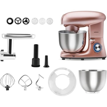 Karaca Multichef Stand Mikser Rosegold 1900W 5,5 Lt (Kıyma Çekme /Sucuk-Sosis/İçli Köfte
