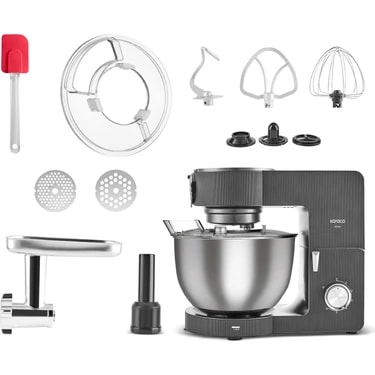 Karaca Multichef Ultra 2000W 8 Litre Stand Mikser Anthracite (Kıyma Çekme/sucuk-Sosis/içli Köfte