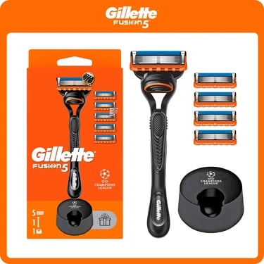 Gillette Fusion5 Tıraş Makinesi ve Yedek Bıçağı 5'li + Tıraş Bıçağı