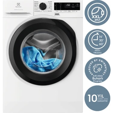 Electrolux EWZF541BT 10 kg 1400 Devir TimeCare 14/30/60 dk Hızlı Yıkama Buharlı Anti Alerji