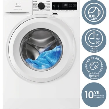 Electrolux EWZF549WT 9 kg 1400 Devir TimeCare 14/30/60 dk Hızlı Yıkama Buharlı Anti Alerji