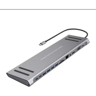 Techbender 14IN1 Type-C To Multi Function Docking Station - 4K Hdmi Dönüştürücü 100W Pd