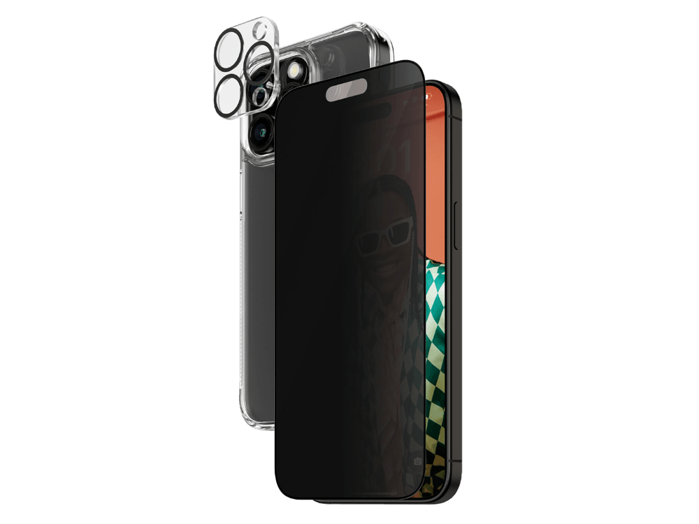 PanzerGlass iPhone 15 Pro Max UWF Privacy Bundle Ekran ve Kamera Koruyucu Kılıf