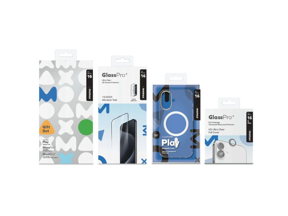 Momax iPhone 16 Protection Bundle Set MXAP24ST + (PZAP24F1SD + PZAP24CS1D)