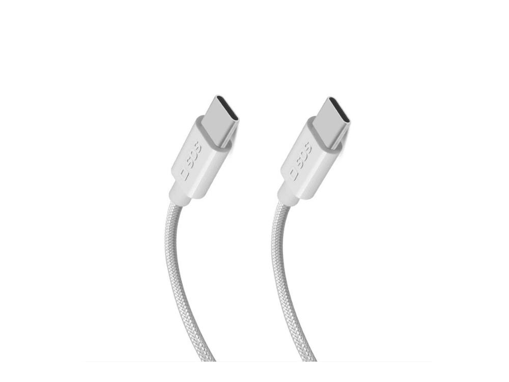 SBS Type-C To Type-C 60 W Dokuma 2 M Data ve Şarj Kablosu