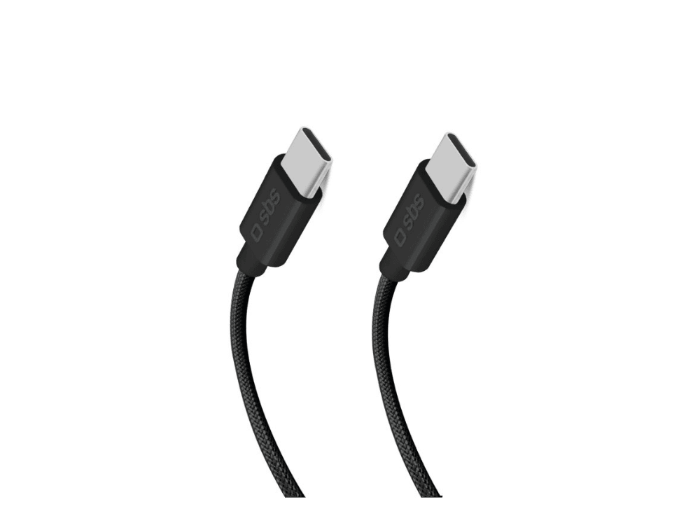 SBS Type-C To Type-C 100 W Dokuma 1.5 M Data ve Şarj Kablosu