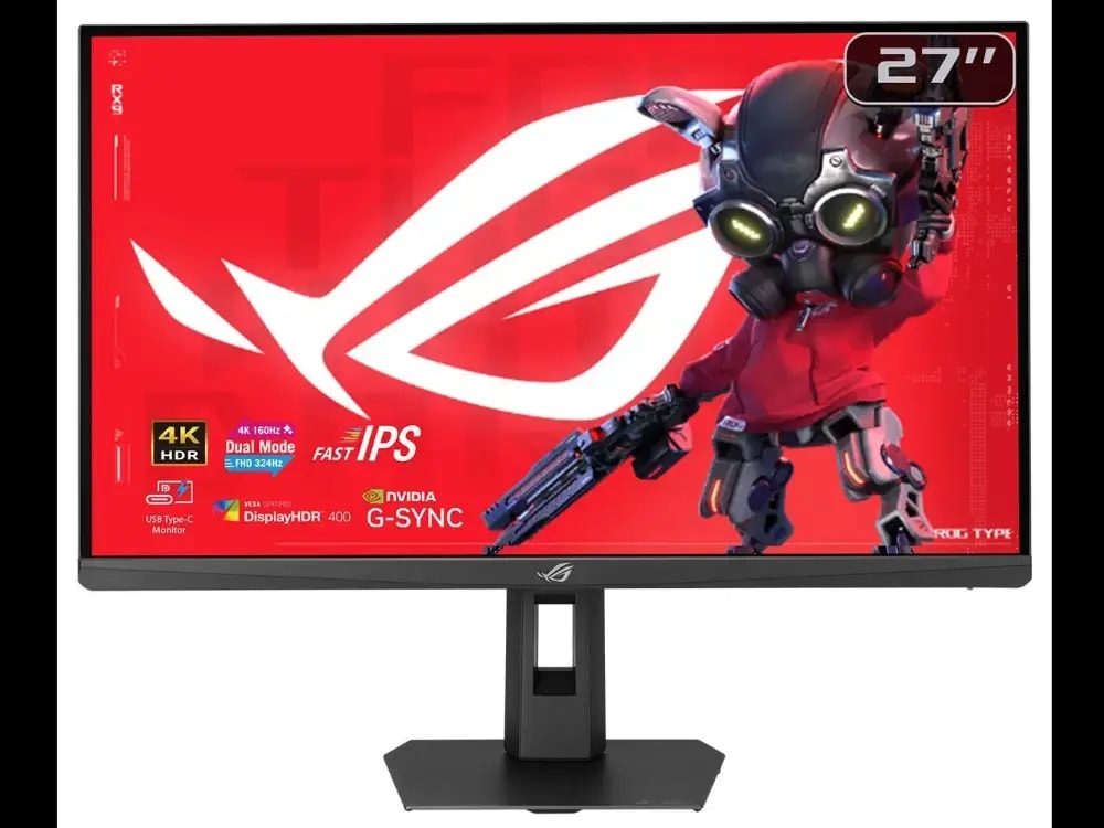 Asus Rog Strix XG27UCSR 27 inç 160Hz 0.3MS 4K UHD 324Hz FullHD Dual Mode Adaptive SYNC Fast IPS Pivot Oyuncu Monitörü