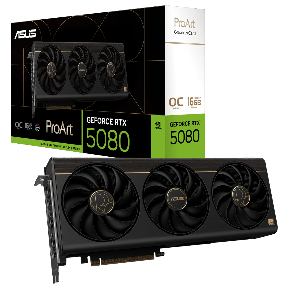 ASUS PROART GeForce RTX 5080 16GB GDDR7 OC Edition DLSS 4 256 Bit Ekran Kartı