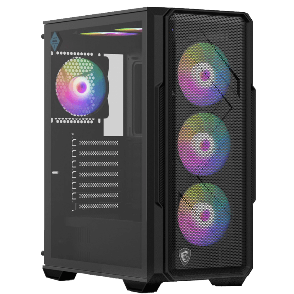 MSI MAG FORGE 151A B75 750W 80+ Bronze Tempered Glass RGB Siyah ATX Bilgisayar Kasası