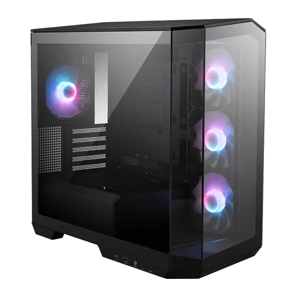 MSI MAG PANO M100R PZ B65 650W 80+ Bronze Tempered Glass ARGB Siyah mATX Bilgisayar Kasası