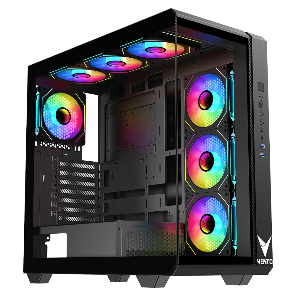 VENTO VG4302FA 1000W 80+ Gold Tempered Glass USB 3.0 ARGB E-ATX Kasa