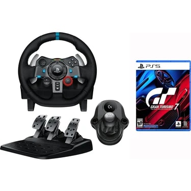 Logitech G G29 Driving Force Siyah Yarış Direksiyonu Seti ile Gran Turismo 7 PS5
