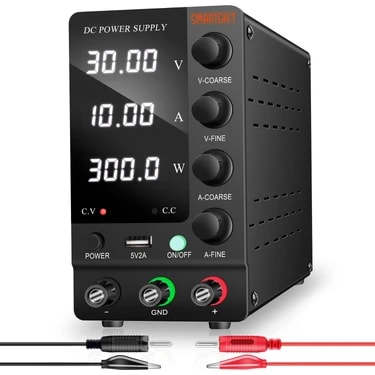 Smartgift 0-30V/10A Ayarlanabilir Dc Güç Kaynağı Voltaj Regülatörü (Geliştirilmiş