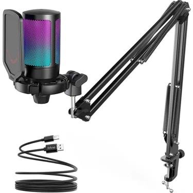Fifine Ampligame A6T Twitch, Youtuber, Gamer, Tiktok, Yayıncı USB Mikrofon