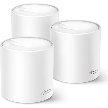 TP-Link Deco X50 (3-Pack) | Wi-Fi 6 Mesh Sistemi | AX3000 Mbps Hız | Fiber Uyumlu | Çift Bant |
