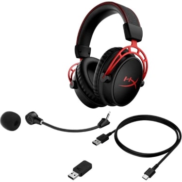 HyperX Cloud Alpha Kırmızı Siyah Kablosuz Oyuncu Kulaklığı