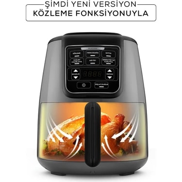 Karaca Air Pro Cook Köz XL Airfryer Space Gray Black 4