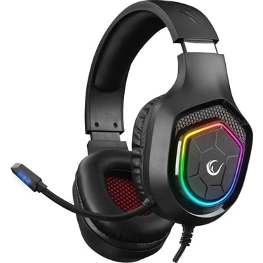 Rampage Rm-K90 Vector Siyah Rgb Led 3,5mm Gaming Mikrofonlu Oyuncu
