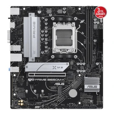 ASUS PRIME B650M-K AMD B650 AM5 DDR5 6400 DP Analog 2x M2 USB3.2 AURA RGB 2.5Gbit LAN