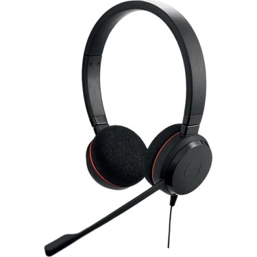 Jabra Evolve 20 Duo USB Nc Ms Kablolu Kulaküstü Mikrofonlu Kulaklık Pasif Gürültü Önleme