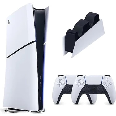 Sony Playstation 5 Slim digital 1 TB İthalatçı Garantili + 2.Dualsense + Şarj