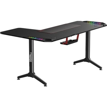 Twısted Mınds Warrıor Tm-Y-Rb-Rgb L Desıgn Siyah Oyuncu Masası -