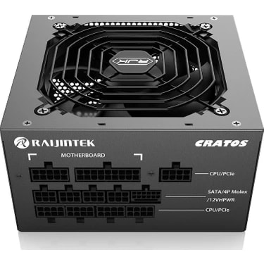 Raijintek Cratos Atx 3.0 1000W 80+ Gold Pcıe 5.0 Full Moduler Atx Güç Kaynağı
