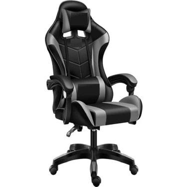 Reidan Gri Desen Profesyonel Oyuncu Koltuğu Gaming Kol Ayarlı Yönetici Ofis Koltuğu