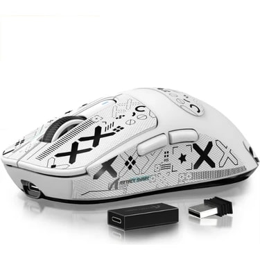 Attack Shark X3 Pro Superlıght 4000/8000 Hertz Kablosuz Oyuncu Mouse PAW3395 (Grıp Tape