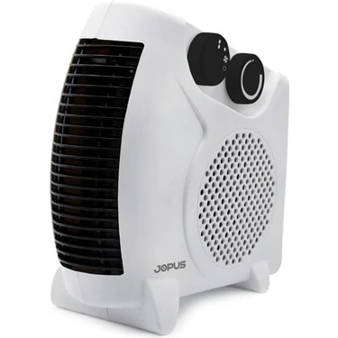Jopus 2000W Elektrikli Fanlı Isıtıcı, Termostatlı, Sıcak-Soğuk Hızlı Isıtma, 25 m² Alan