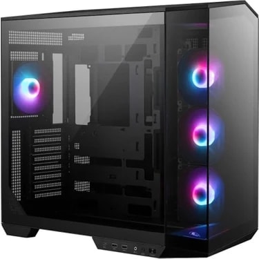 MSI MAG PANO 100R PZ Temperli Cam 3x120mm 1x120mm ARGB Fan ATX Panoramik Gaming Bilgisayar Kasası