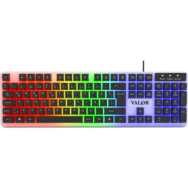 Valor Commander Rgb Işıklı & Full Set 104 Tuşlu Membran Oyuncu