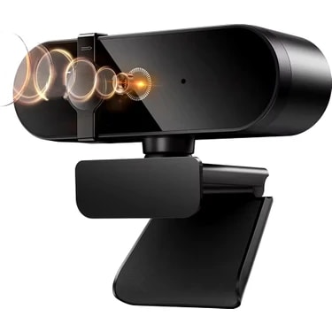 CoverZone Webcam 4K Konferans Kamera Gizlilik Bandı Dahili Mikrofon Chat Görüntülü Sohbet Yayın