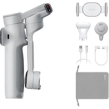 INSTA360 Flow 2 Pro Creator Bundle Gimbal - Stone Gray Alüminyum Malzeme ile