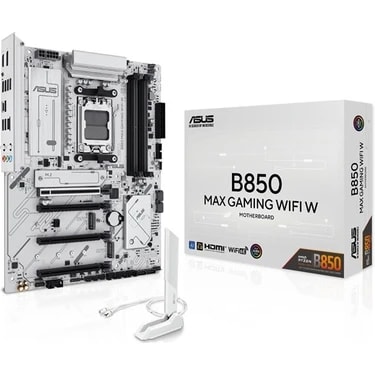 ASUS B850 MAX GAMING WIFI W AMD B850 AM5 DDR5 8000 DP HDMI 3x M2 USB3.2 WiFi 6E + BT AURA RGB