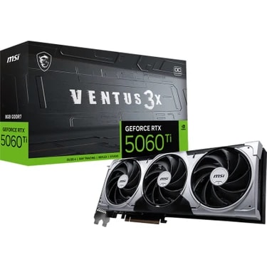 Msı VGA Geforce Rtx 5060 Tı 8g Ventus 3x Oc RTX5060TI 8gb Gddr7 128B DX12 Pcıe 5.0 X16 (3xdp