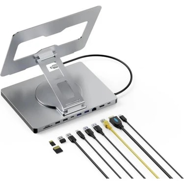 Codegen 10 In 1 Çok Fonksiyonlu Type-C Hub Notebook Macbook Standı Usb-C Docking Station