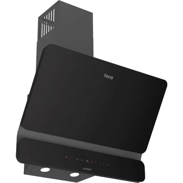 Ferre D080-SA Sılentart Serisi 60 cm Siyah Duvar Tipi Davlumbaz Sessiz DC Invertör